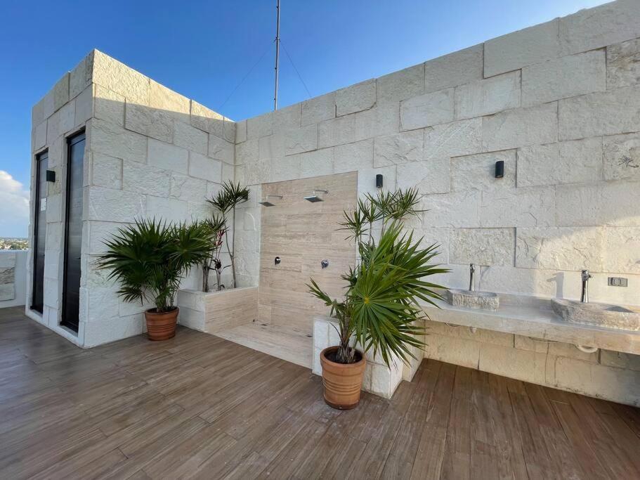 Brand New Condo With Rooftop Pool 科苏梅尔 外观 照片