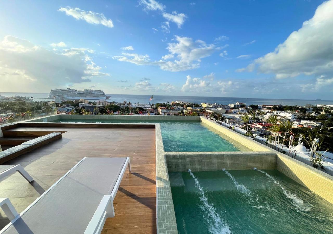 Brand New Condo With Rooftop Pool 科苏梅尔 外观 照片